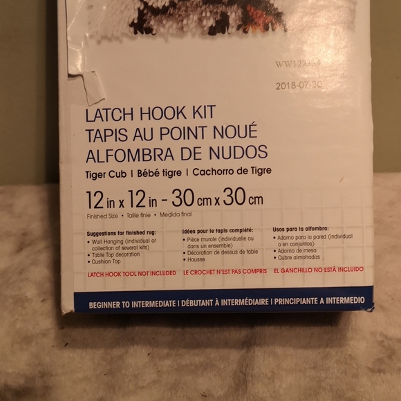 😄Latch hook kit tiger - Picture 2 of 3